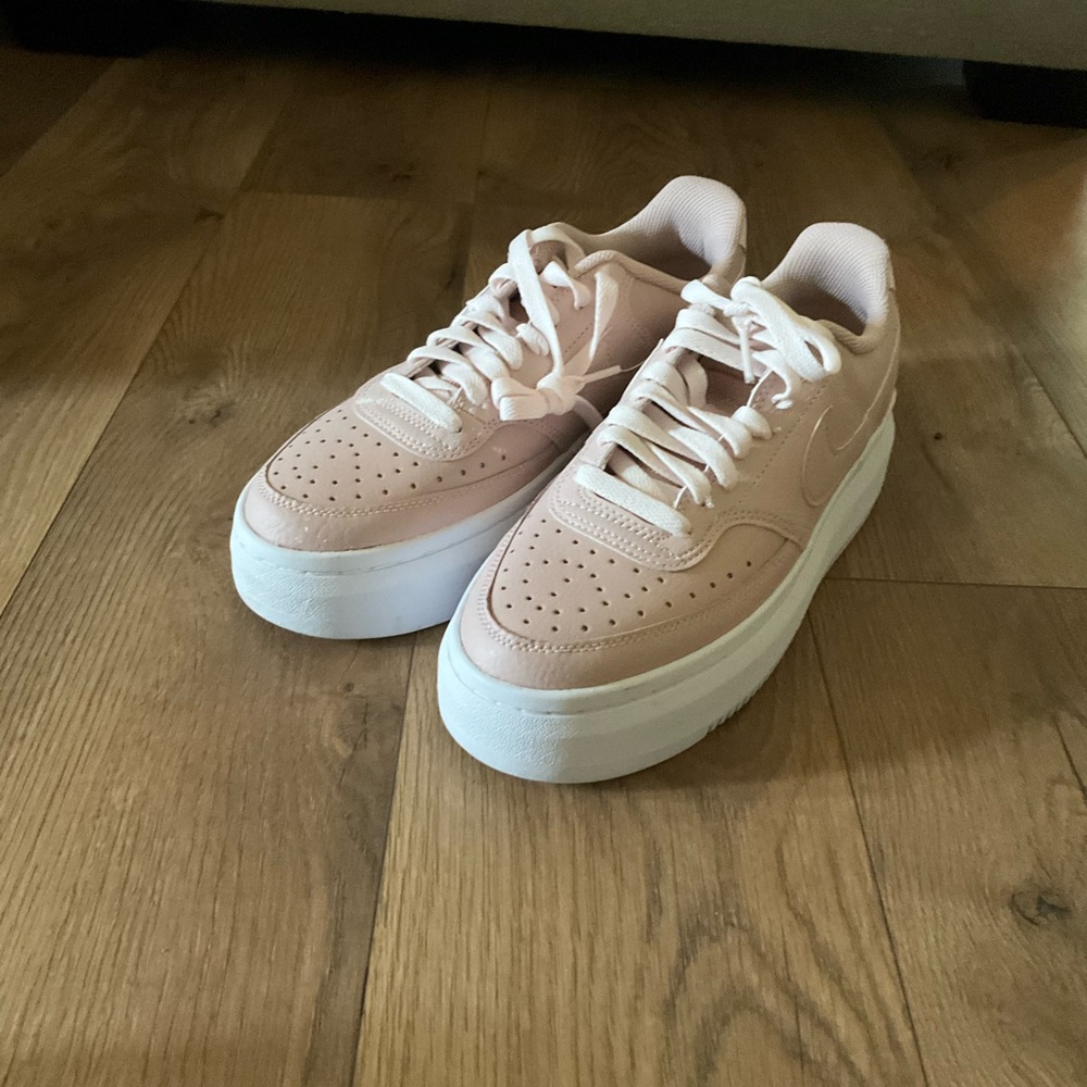 Nike Women's Blush Pink Platform Sneakers